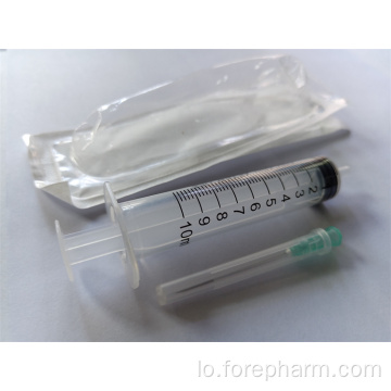 syringe ທີ່ໃຊ້ແລ້ວ 10ml ຂອງ Luer Luce ສໍາລັບໃຊ້ມະນຸດ